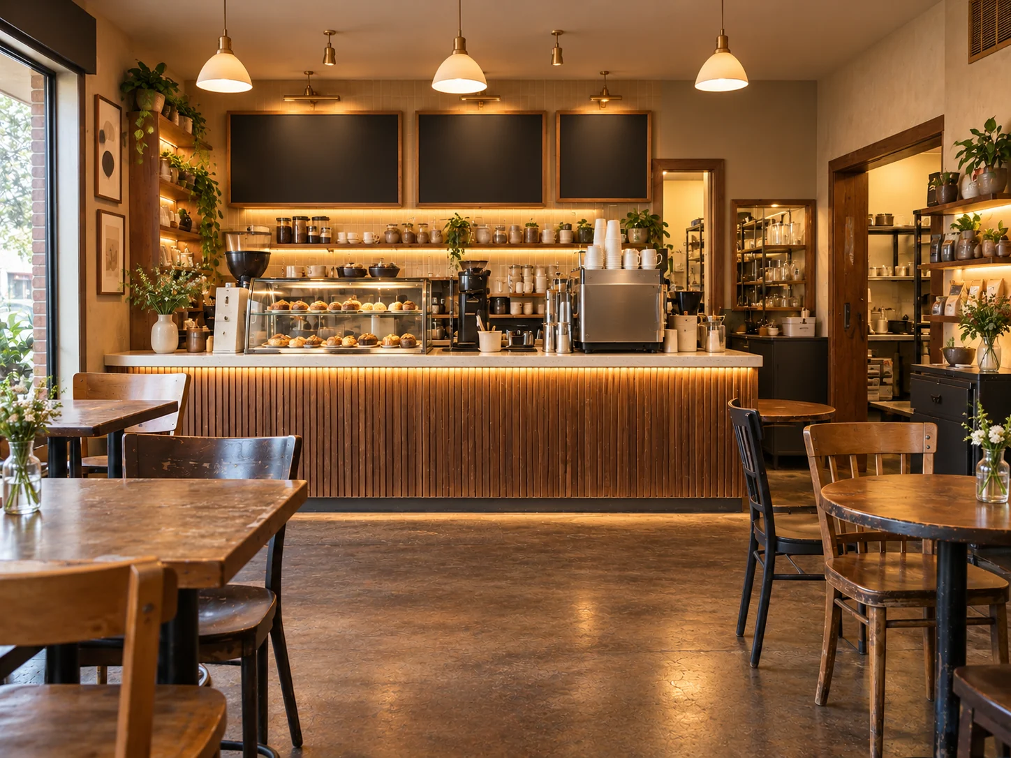 Coffee shop cabinetry