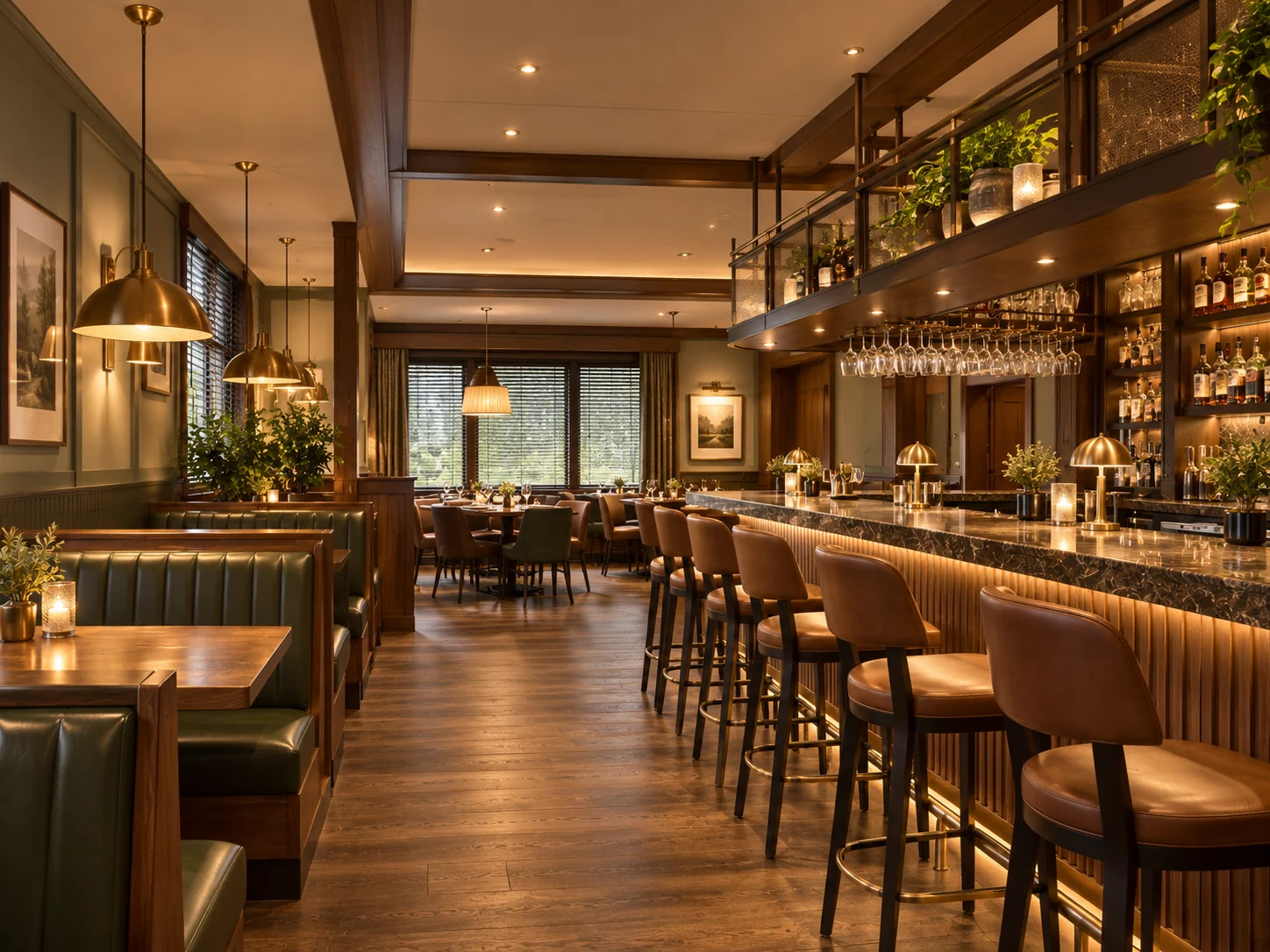 Modern restaurant interior