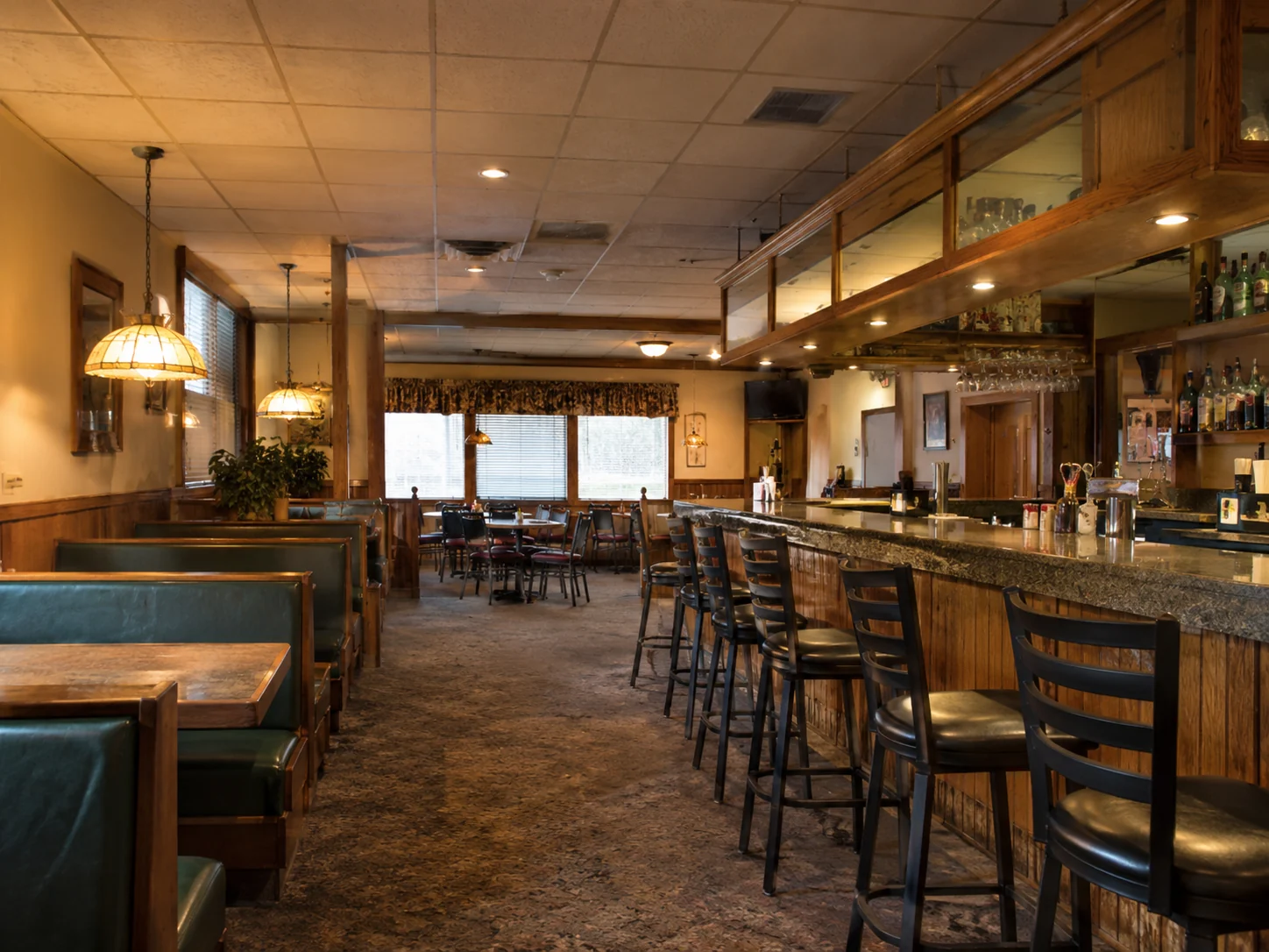 Restaurant interior before